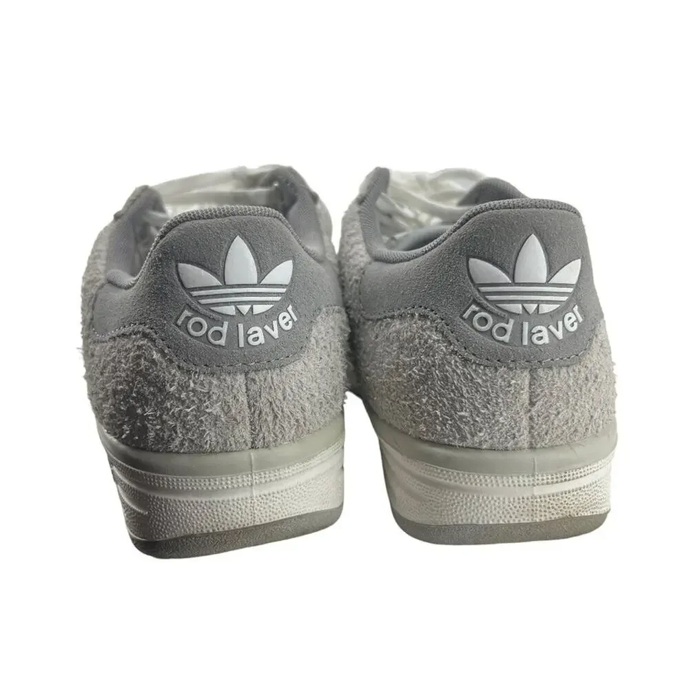 Adidas Rod Laver Triple Grey  H02189 Wolf Grey Suede Mens Size 8